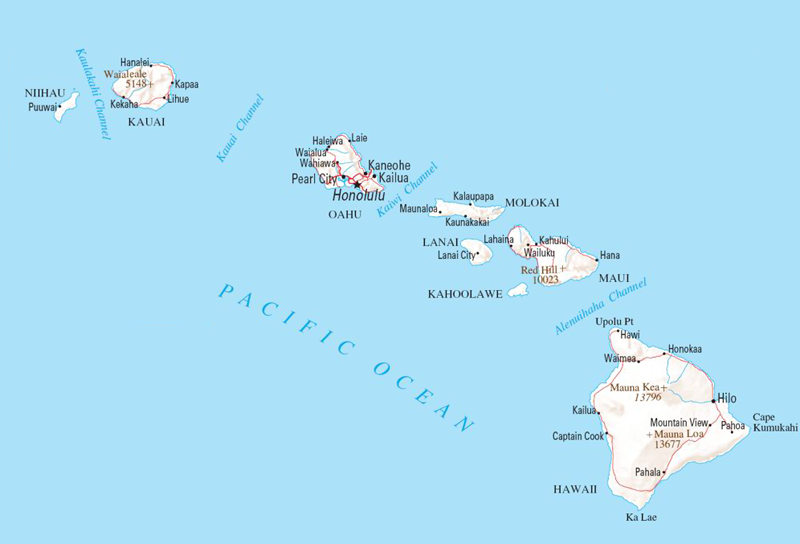 Hawaii PTAC map